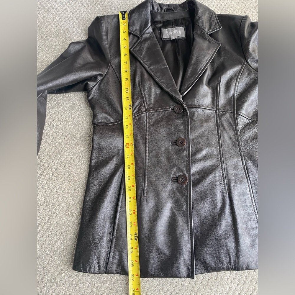 Wilsons Leather Women’s Jacket Size Large Chocolate Brown Color - Picture 14 of 16